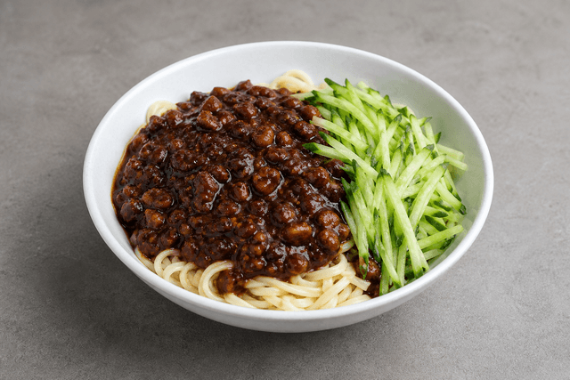 Photorealistic Beijing zhajiangmian menu-main p04 food image by VDAMO