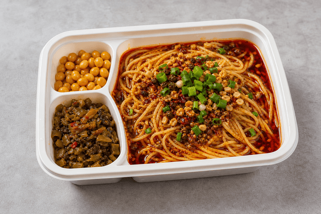 Photorealistic Chongqing xiaomian menu-main p08 food image by VDAMO