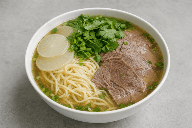 Photorealistic Lanzhou beef noodles menu-main p04 food image by VDAMO