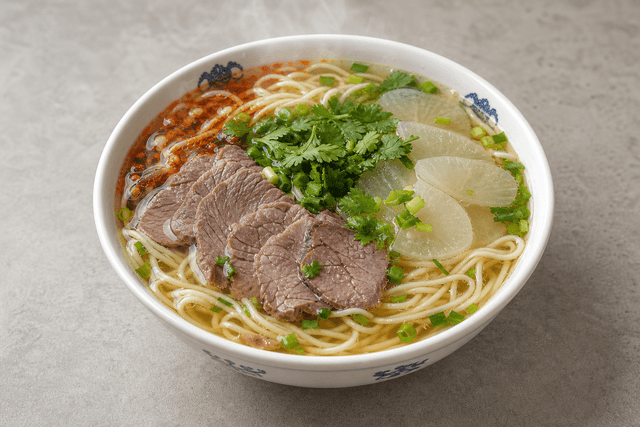 Photorealistic Lanzhou beef noodles menu-main p09 food image by VDAMO