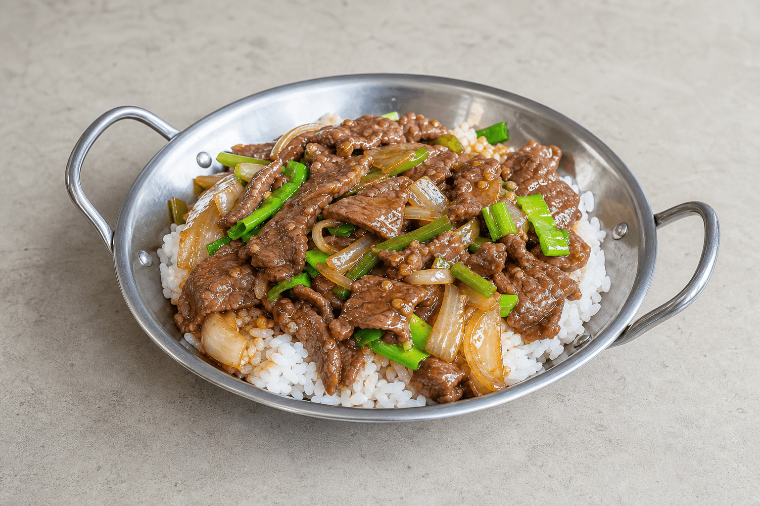 Photorealistic Beef rice bowl menu-main p05 food image by VDAMO