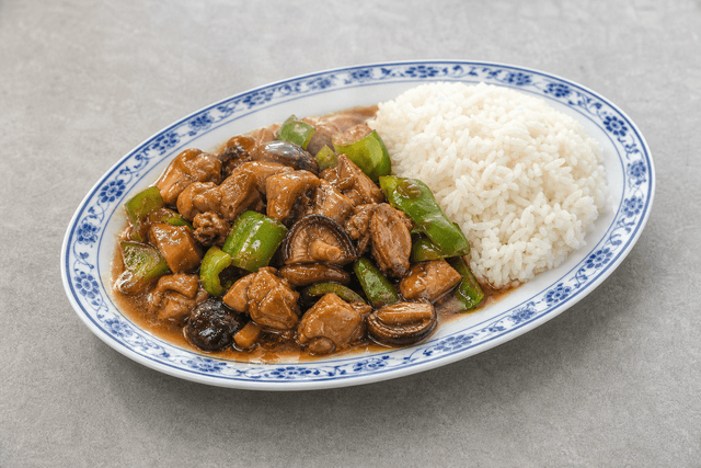 Photorealistic Braised chicken rice menu-main p03 food image by VDAMO