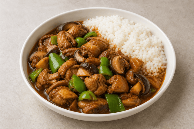 Photorealistic Braised chicken rice menu-main p04 food image by VDAMO