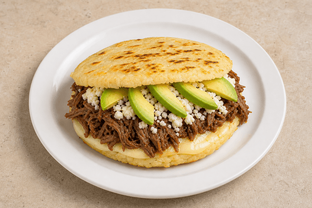 Photorealistic Arepa menu-main p01 food image by VDAMO