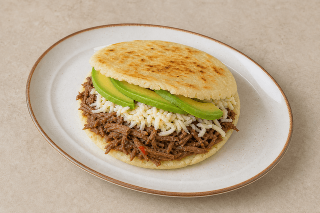 Photorealistic Arepa menu-main p03 food image by VDAMO