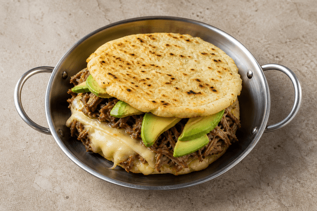 Photorealistic Arepa menu-main p05 food image by VDAMO