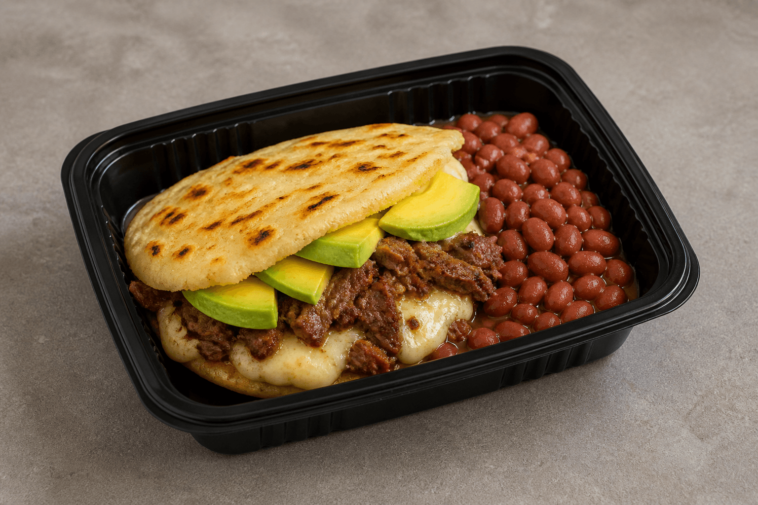 Photorealistic Arepa menu-main p06 food image by VDAMO
