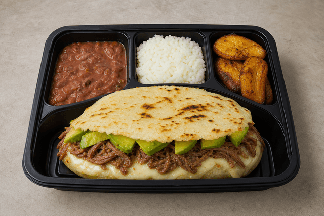 Photorealistic Arepa menu-main p08 food image by VDAMO