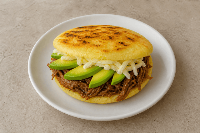 Photorealistic Arepa menu-main p09 food image by VDAMO