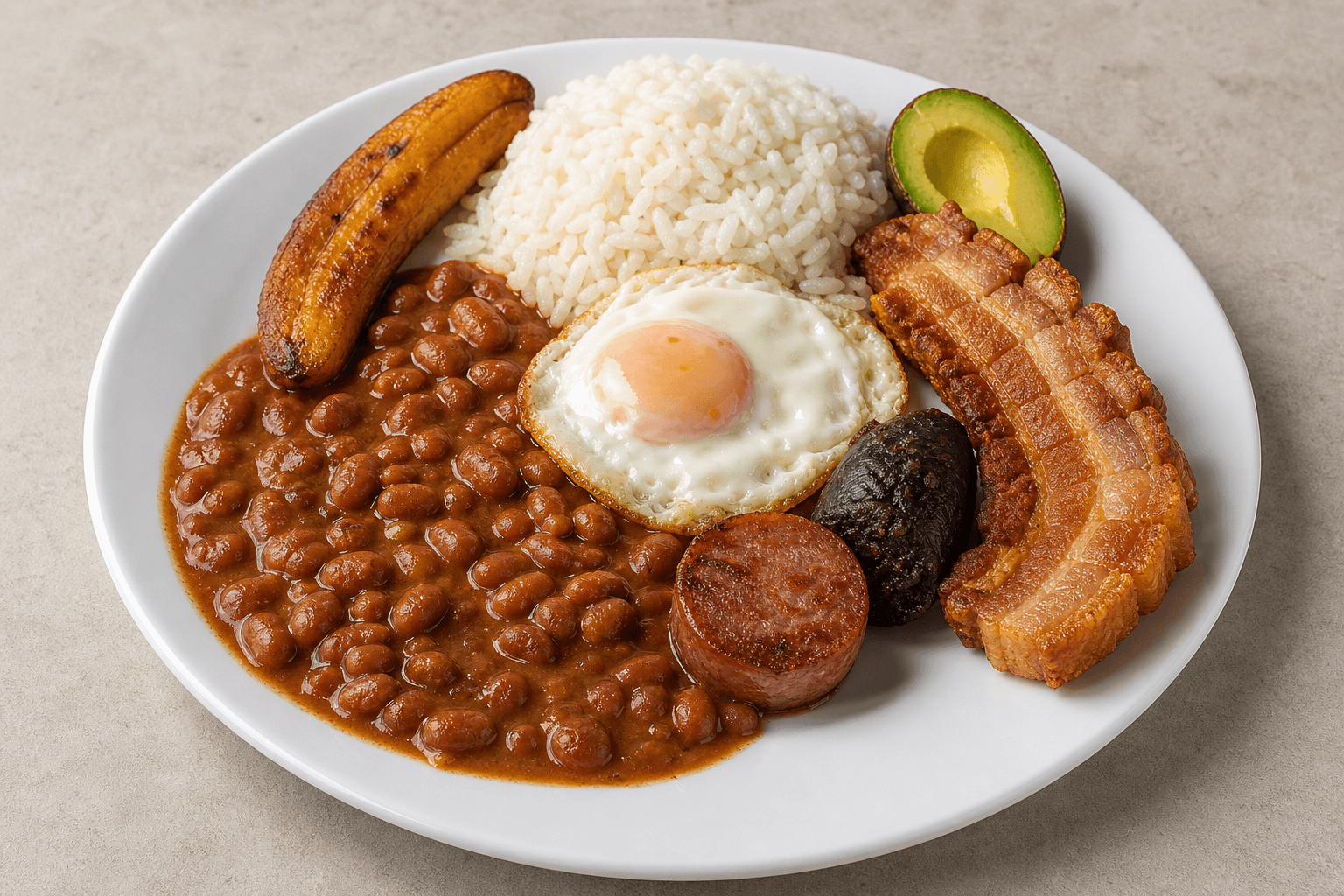Photorealistic Bandeja paisa menu-main p01 food image by VDAMO