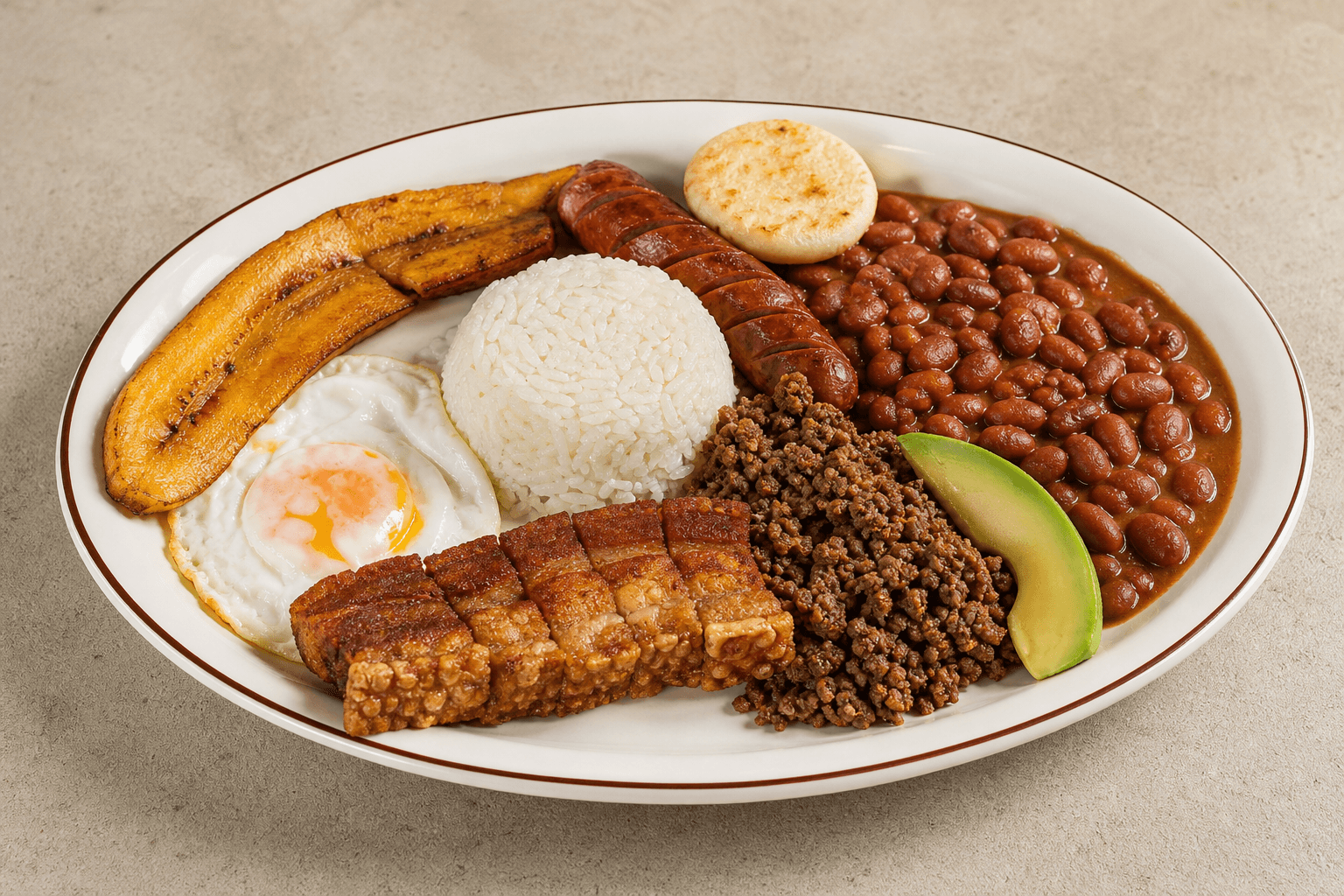 Photorealistic Bandeja paisa menu-main p03 food image by VDAMO