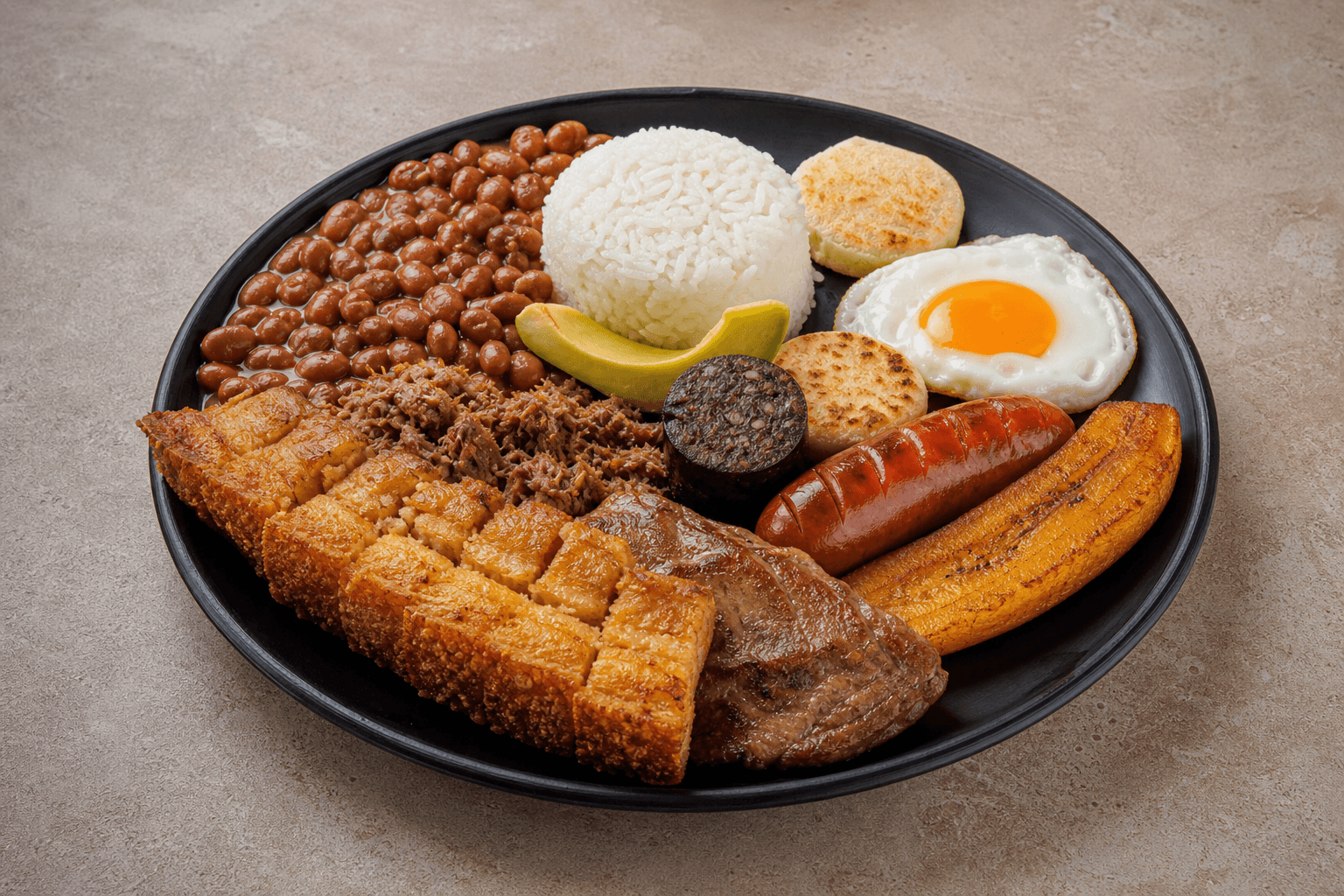 Photorealistic Bandeja paisa menu-main p10 food image by VDAMO
