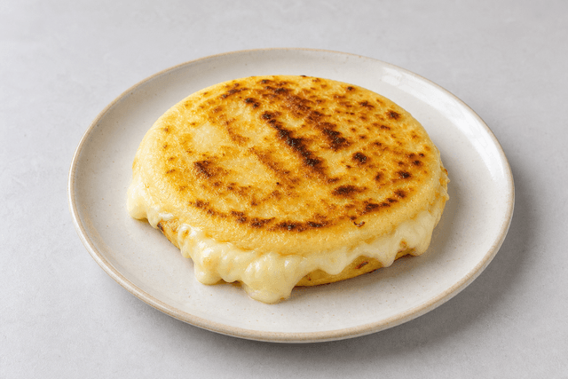 Photorealistic Arepa con queso menu-main p03 food image by VDAMO