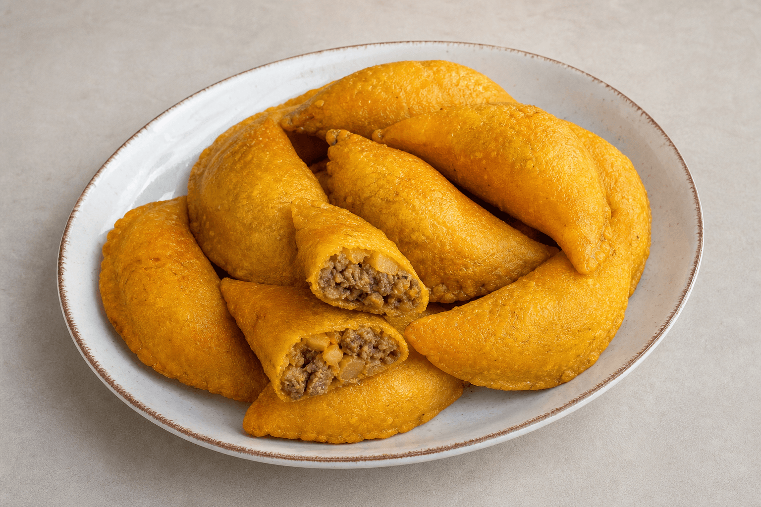 Photorealistic Colombian empanadas menu-main p03 food image by VDAMO