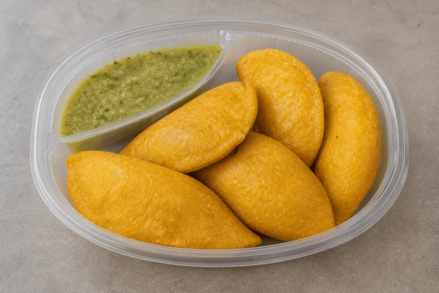 Photorealistic Colombian empanadas menu-main p07 food image by VDAMO