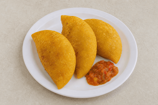 Photorealistic Colombian empanadas menu-main p09 food image by VDAMO