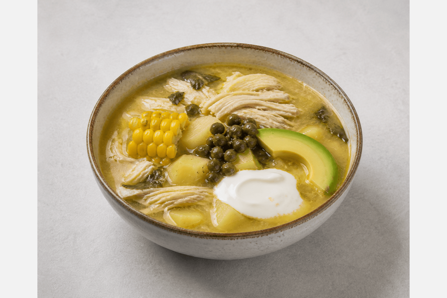 Photorealistic Ajiaco menu-main p04 food image by VDAMO