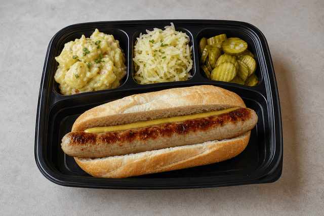 Photorealistic Bratwurst menu-main p08 food image by VDAMO