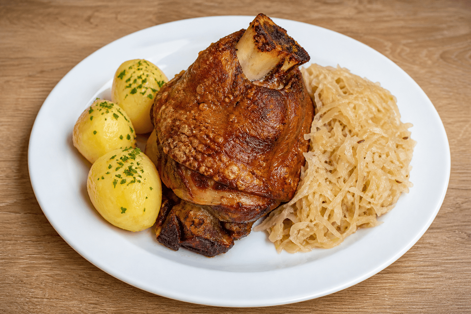 Photorealistic German pork knuckle P01 food image by VDAMO