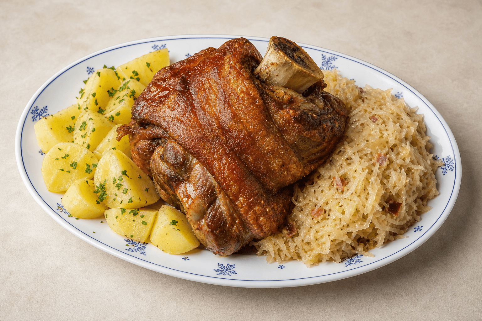 Photorealistic German pork knuckle P03 food image by VDAMO