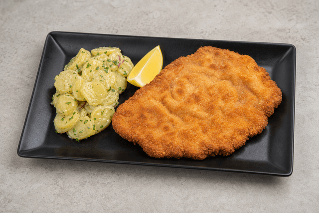 Photorealistic Schnitzel menu-main p02 food image by VDAMO