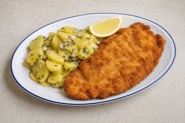 Photorealistic Schnitzel menu-main p03 food image by VDAMO
