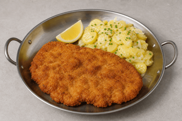 Photorealistic Schnitzel menu-main p05 food image by VDAMO