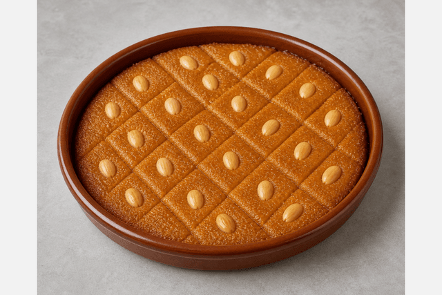 Photorealistic Qalb el louz menu-main p05 food image by VDAMO