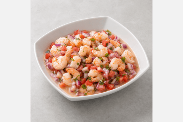 Photorealistic Ecuadorian shrimp ceviche menu-main p09 food image by VDAMO