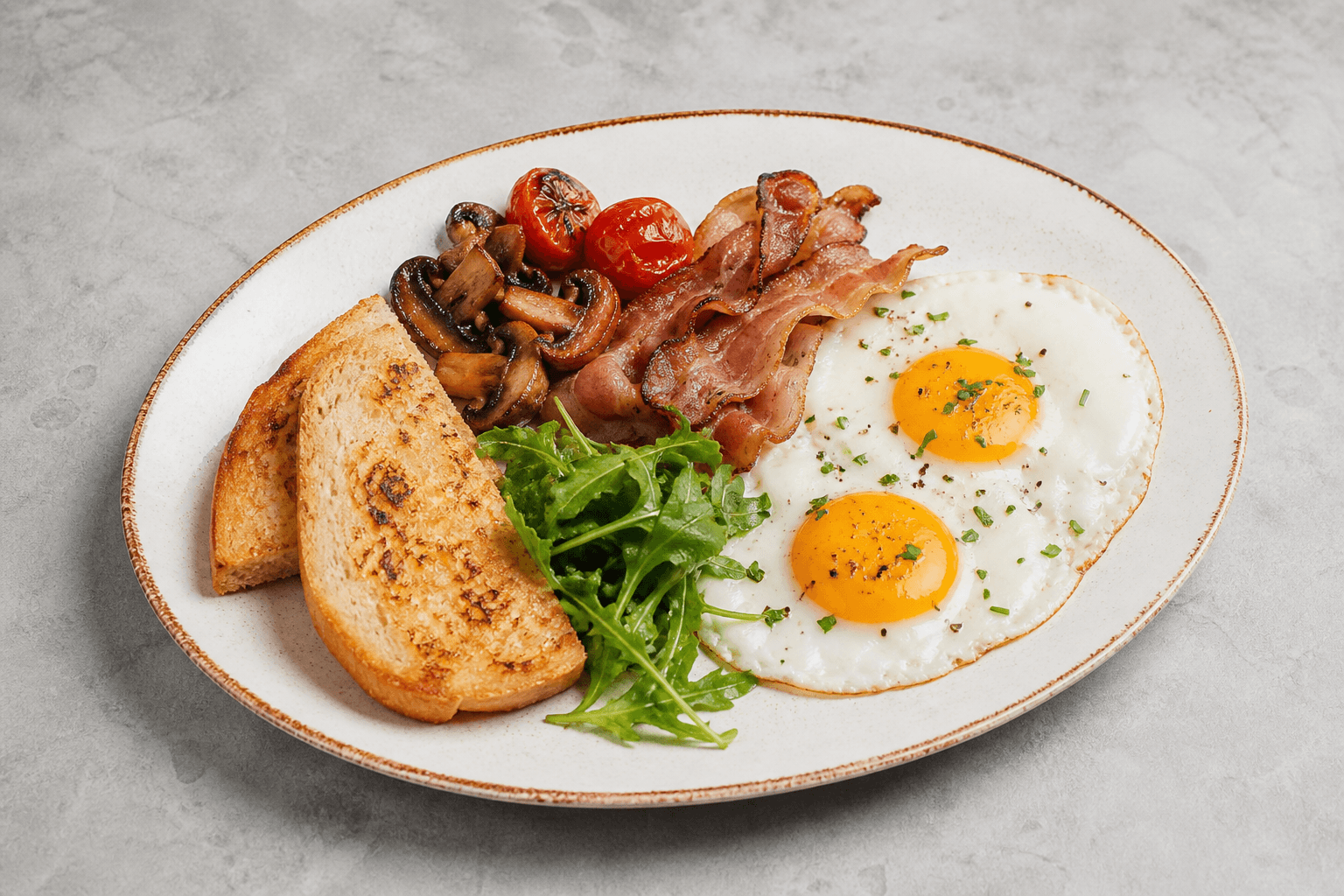 Photorealistic EE Breakfast egg plate cafe menu-main p03 food image by VDAMO