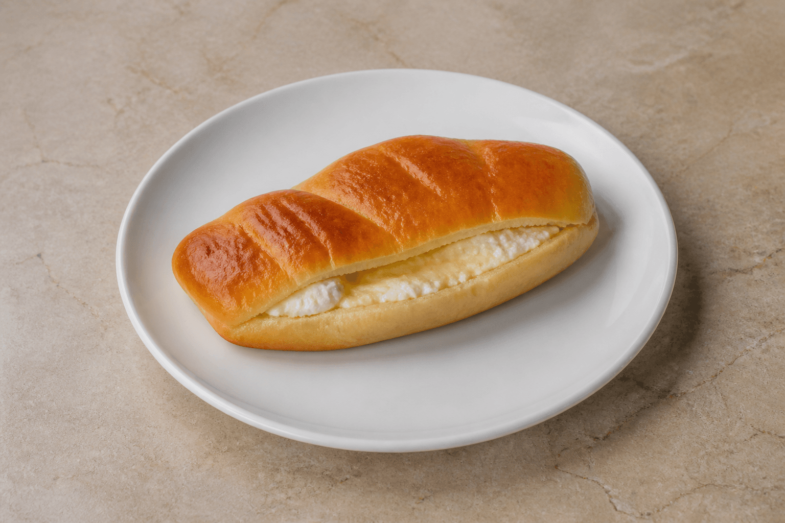 Photorealistic EG Cheese bread roll bakery P09 food image by VDAMO