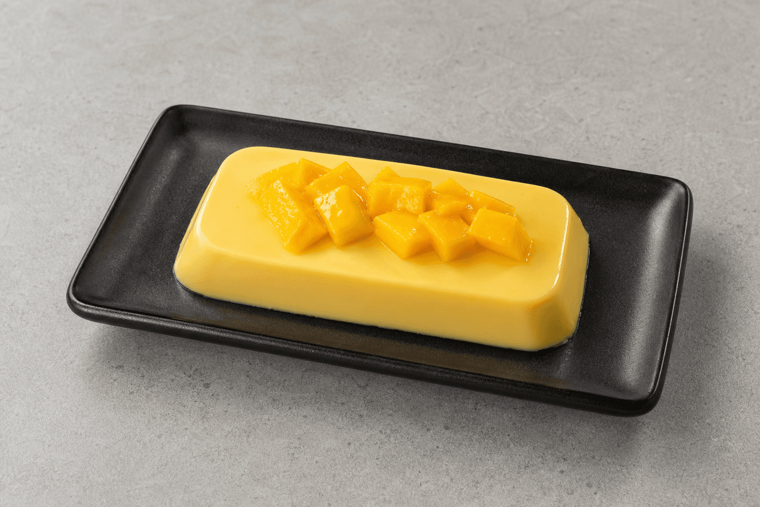 Photorealistic EG Mango pudding cup dessert P02 food image by VDAMO