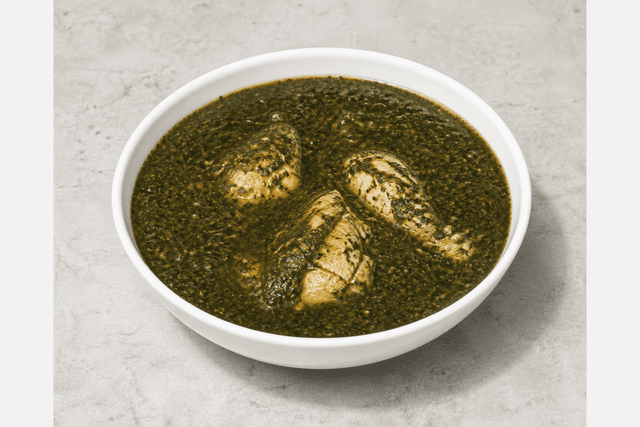 Photorealistic Molokhia chicken menu-main p05 food image by VDAMO