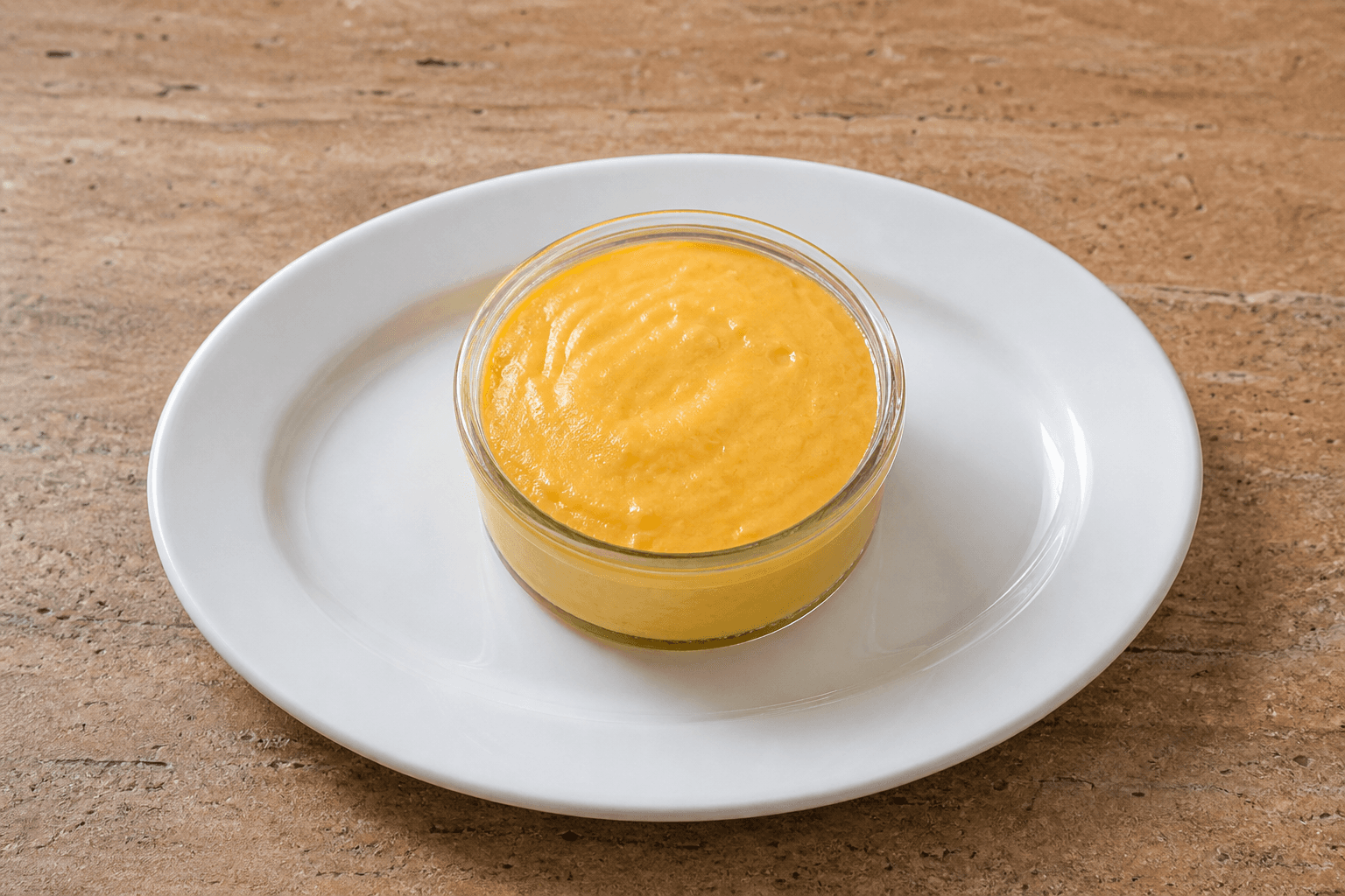 Photorealistic ES Mango pudding cup dessert menu-main p03 food image by VDAMO