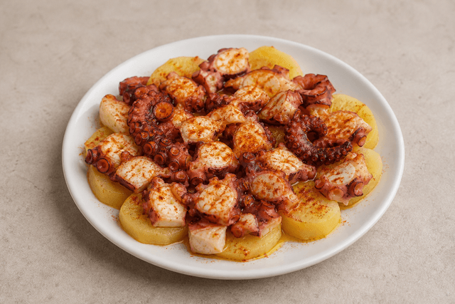 Photorealistic Pulpo a la gallega menu-main p09 food image by VDAMO