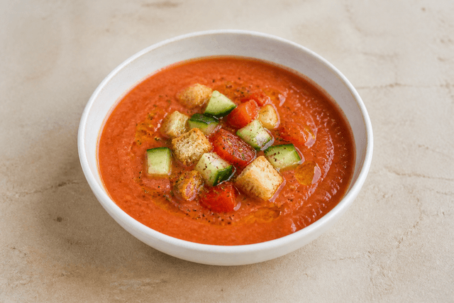Photorealistic Gazpacho menu-main p09 food image by VDAMO