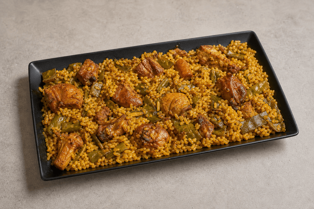 Photorealistic Paella Valenciana menu-main p02 food image by VDAMO