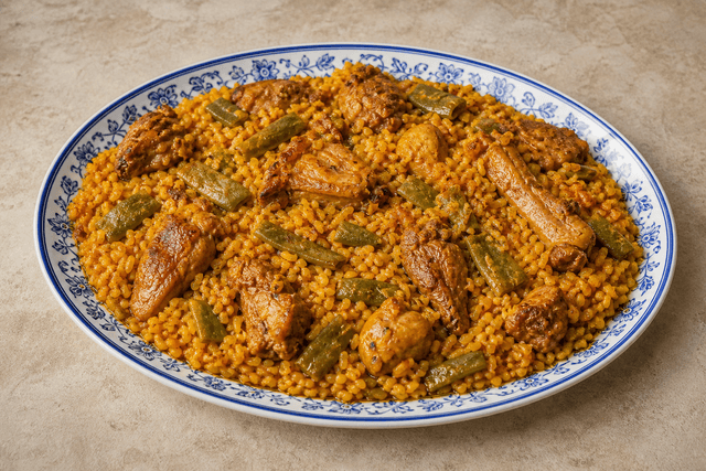 Photorealistic Paella Valenciana menu-main p03 food image by VDAMO