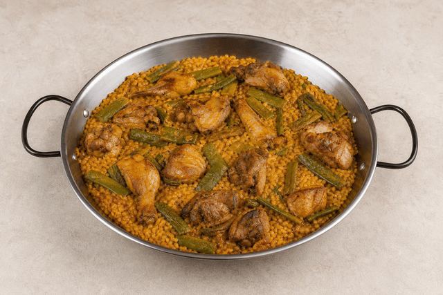 Photorealistic Paella Valenciana menu-main p05 food image by VDAMO