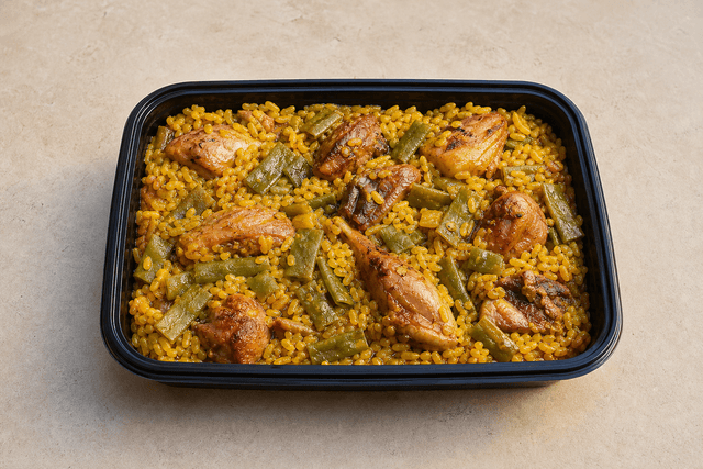 Photorealistic Paella Valenciana menu-main p06 food image by VDAMO