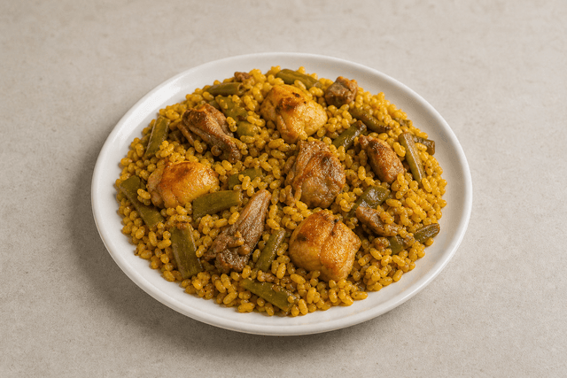 Photorealistic Paella Valenciana menu-main p09 food image by VDAMO