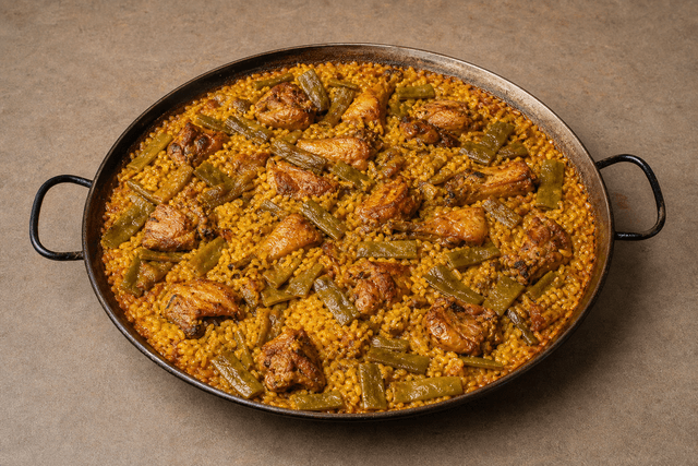 Photorealistic Paella Valenciana menu-main p10 food image by VDAMO
