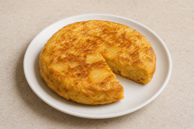 Photorealistic Spanish omelette menu-main p09 food image by VDAMO