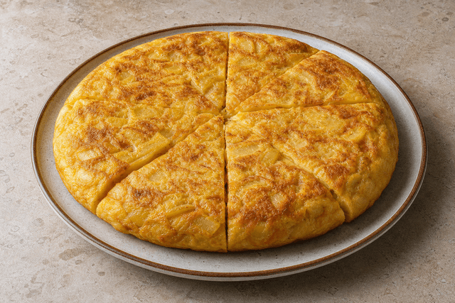 Photorealistic Spanish omelette menu-main p10 food image by VDAMO