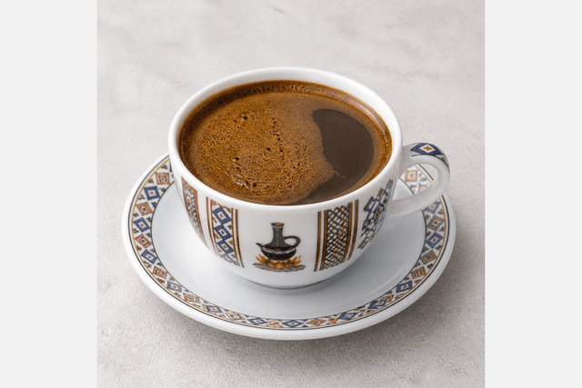 Photorealistic Ethiopian coffee bunna menu-main p02 food image by VDAMO