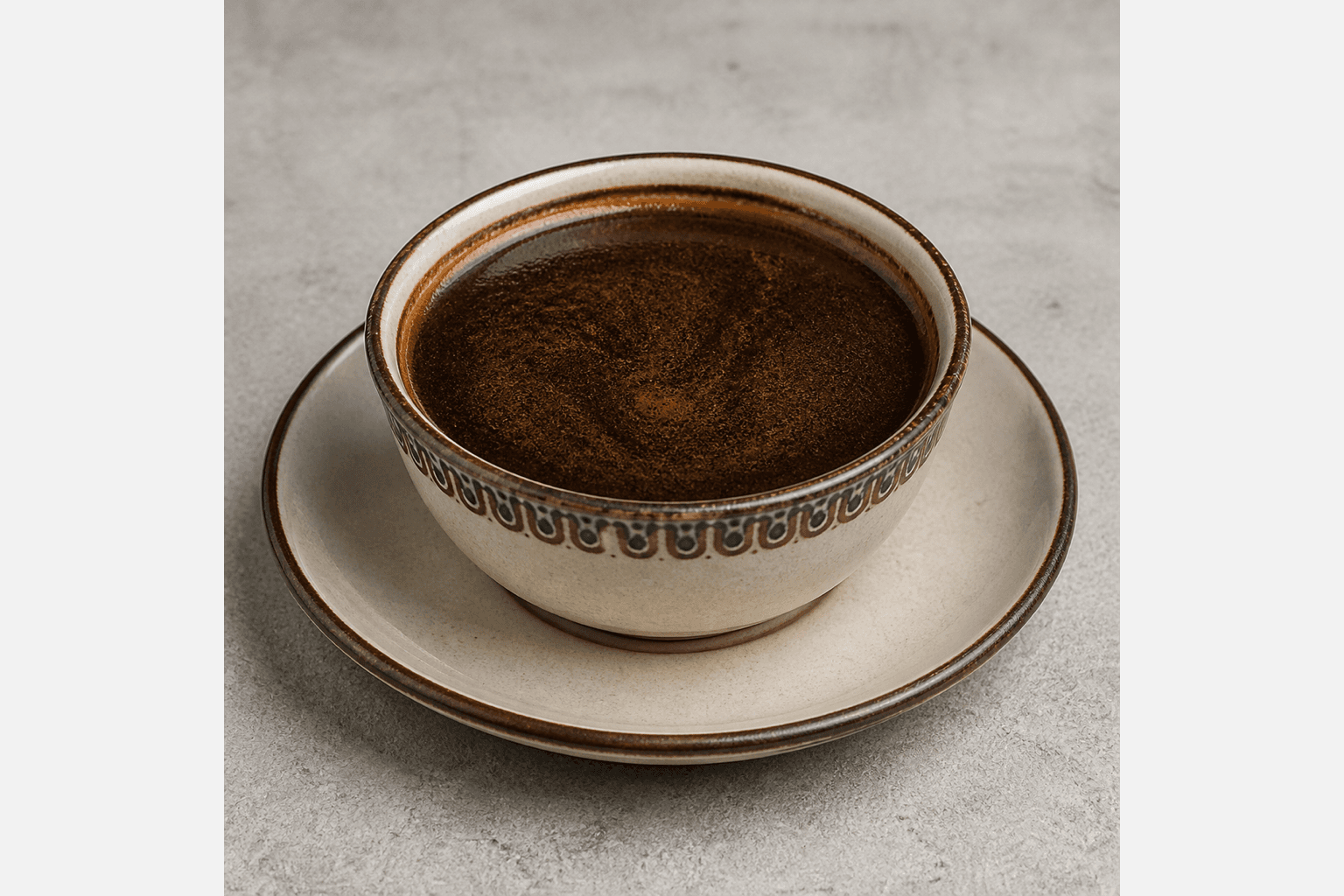 Photorealistic Ethiopian coffee bunna menu-main p04 food image by VDAMO