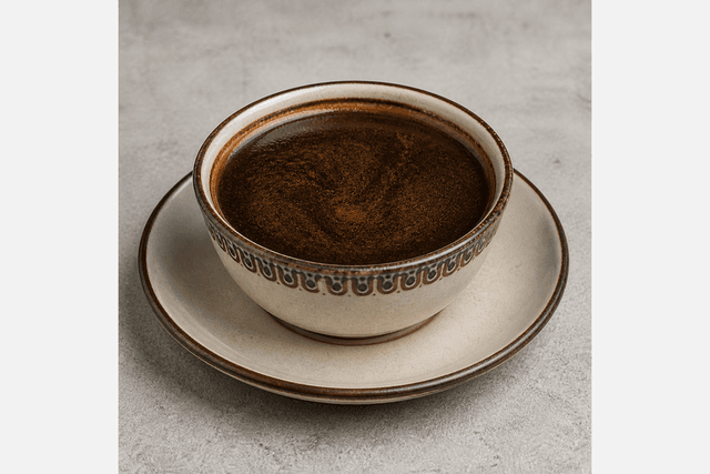 Photorealistic Ethiopian coffee bunna menu-main p04 food image by VDAMO