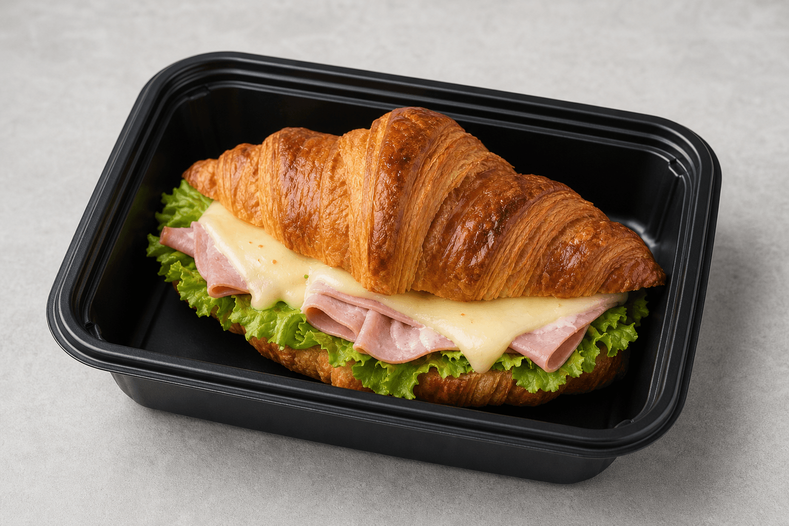 Photorealistic Croissant sandwich P06 food image by VDAMO