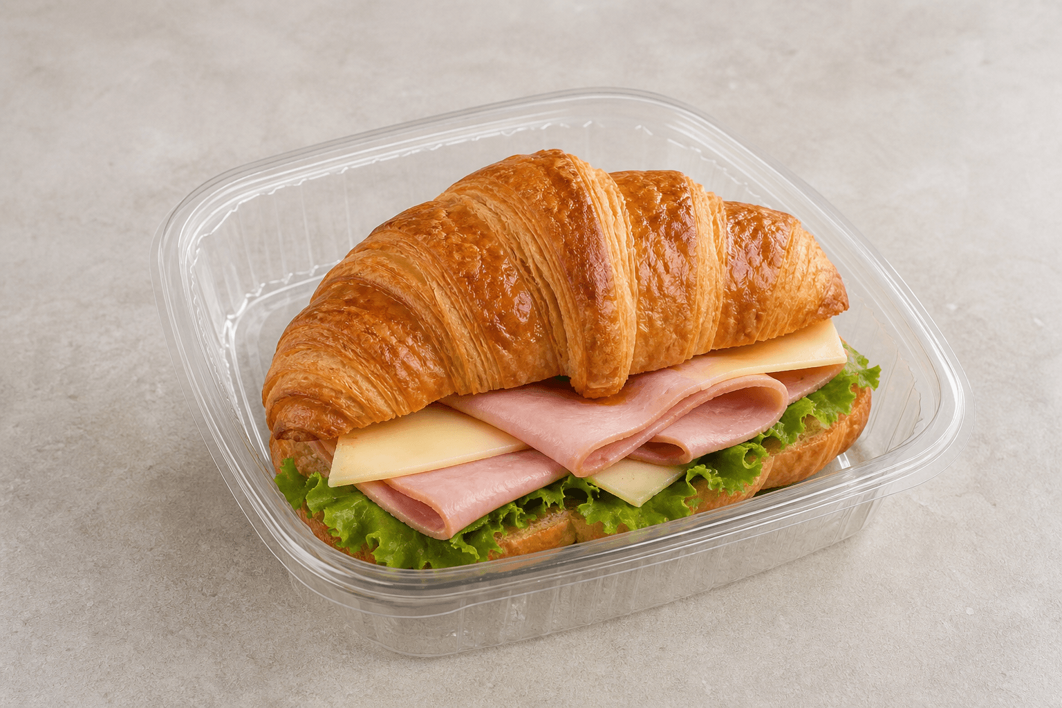 Photorealistic Croissant sandwich P07 food image by VDAMO