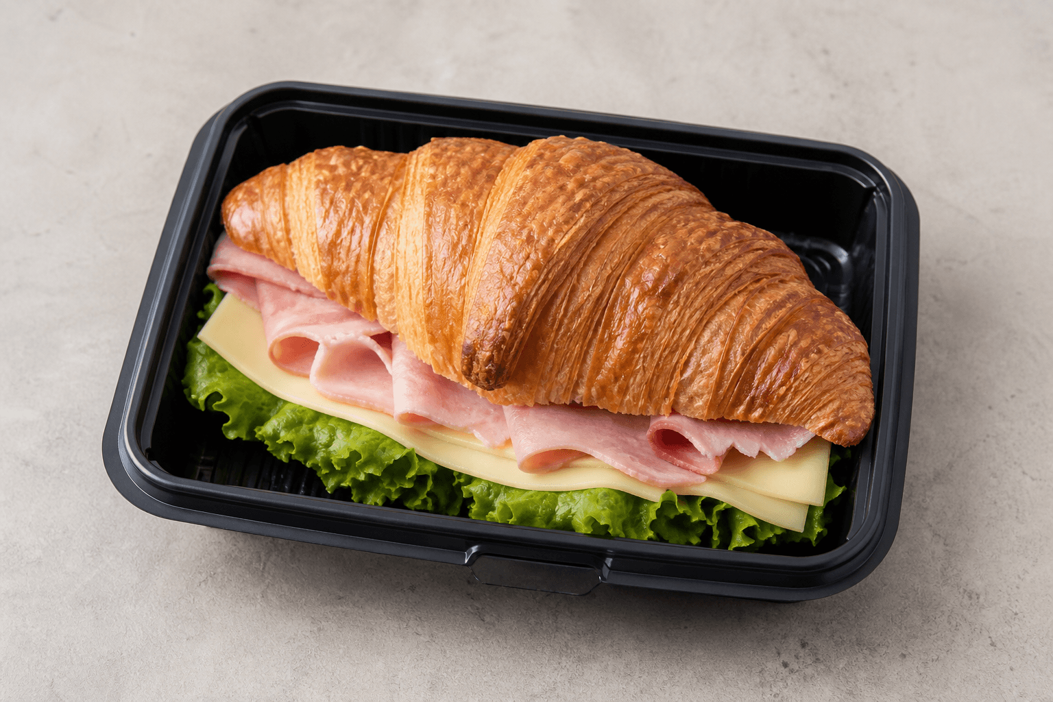 Photorealistic Croissant sandwich P08 food image by VDAMO